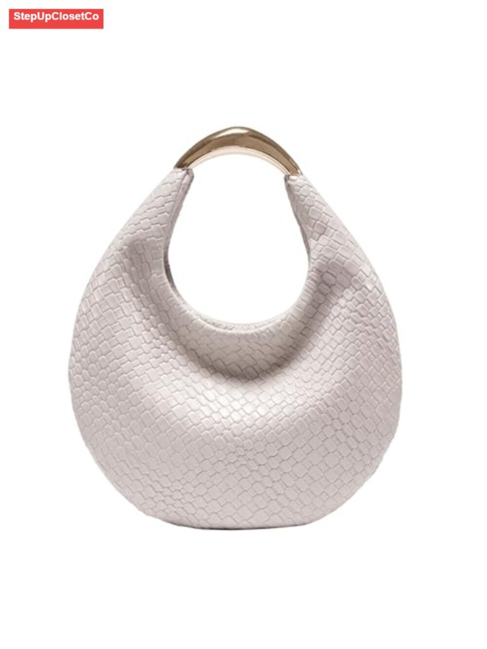 Braided Hobo Bag for Women, PU Leather Woven Tote Handbag